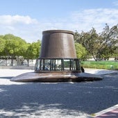 Interior del parque Gulliver, durante unas obras.