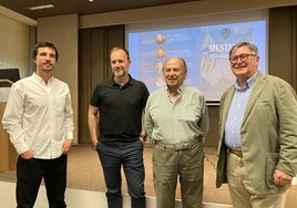 Los ponentes del debate; Vicent Molins, Sid Lowe, Manuel Pascual y Andrés Goerlich.