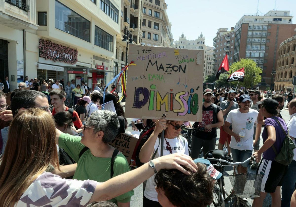 Primera manifestación del 29-M en Valencia