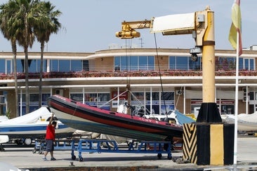 Las instalaciones del Real Club Náutico de Valencia, durante un evento.