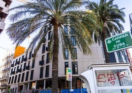 Fachada del nuevo hotel Sercotel, que abrirá en el barrio de Ruzafa