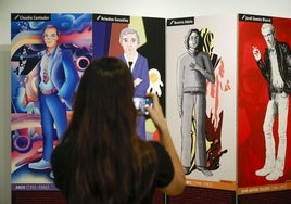 Ilustraciones de la exposición en el Centro del Carmen.