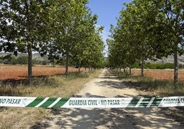 Vista general de la zona donde la Guardia Civil ha establecido un dispositivo de búsqueda.