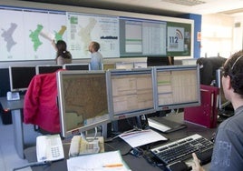Imagen de archivo de la sala del 112.