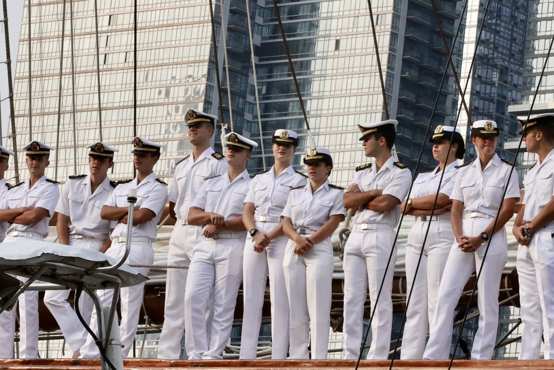 Leonor y los tripulantes del Juan Sebastián Elcano llegan a Nueva York