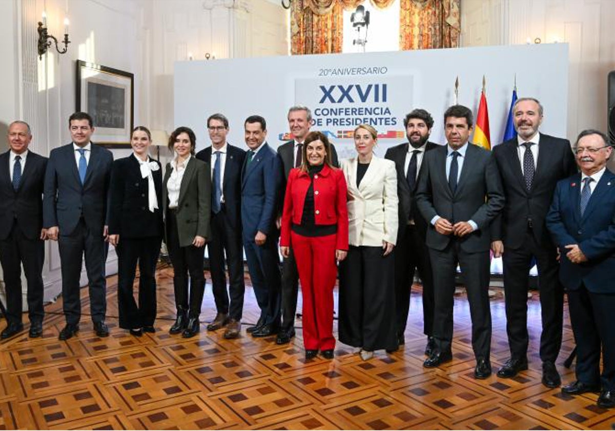 Presidentes autonómicos en la Conferencia celebrada el pasado mes de diciembre.