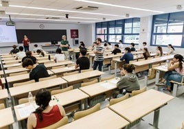 Examen de Selectividad, en una imagen reciente.