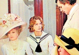Silvana Mangano, Björn Andrésen y Dirk Bogarde en 'Muerte en Venecia'.