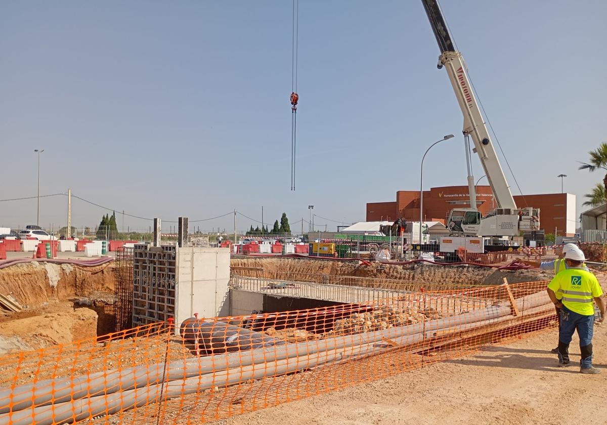 La estación de València Sud estará elevada por las inundaciones