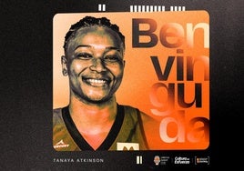 El anuncio de Tanaya Atkinson como una nueva jugadora de Valencia Basket.