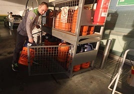 Bombonas de butano en una imagen de archivo.