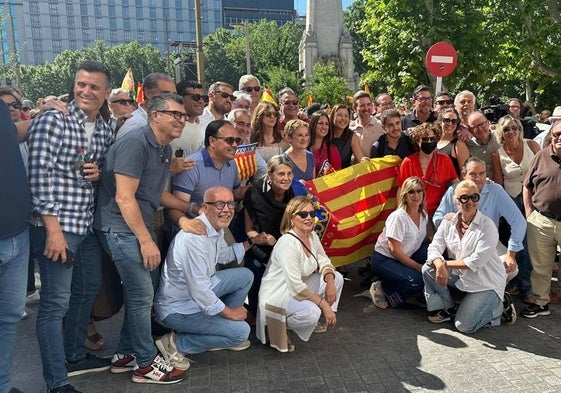 La representación valenciana, en las calles de Madrid.