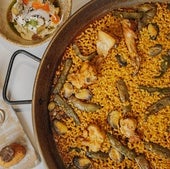 Una paella valenciana