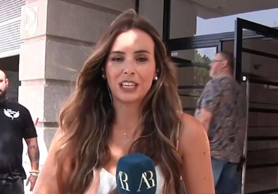 La reportera María Campos.