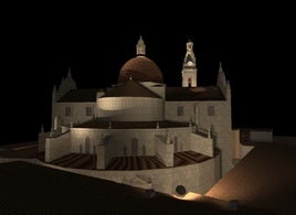 Simulación de la nueva iluminación de la Seu.