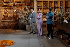 El jurado de 'Masterchef' durante el programa de este lunes.