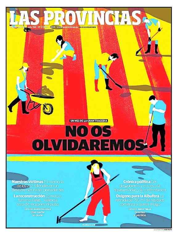 Portada de LAS PROVINCIAS del 29 de noviembre.