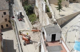 Las tareas de derribo que se han iniciado esta semana.