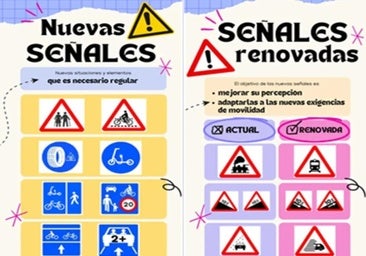 Las nuevas señales de tráfico que entran en vigor el 1 de julio
