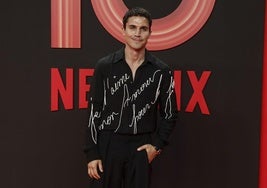 Álex González en la celebración del décimo aniversario de Netflix.