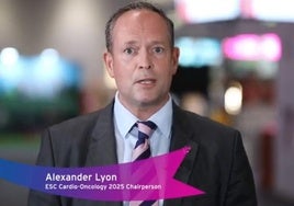 El doctor Alexander Lyon, presidente de la Sociedad Europea de Cardiología