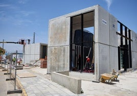 Uno de los módulos que formará la futura estación de Paiporta.