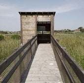 Mirador en la balsa de Sant Llorenç de Cullera.