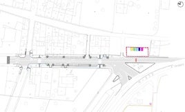 El plano de la actuación que se llevará a cabo en la calle Sant Lluís.