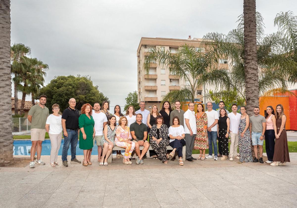Junta directiva de las Fallas de Oliva.