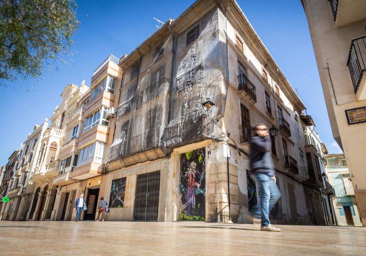 Una calle de Alzira.
