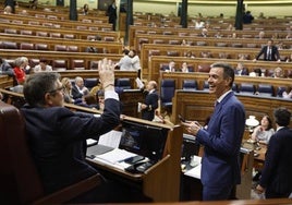 Pedro Sánchez, en el Congreso de los Diputados.