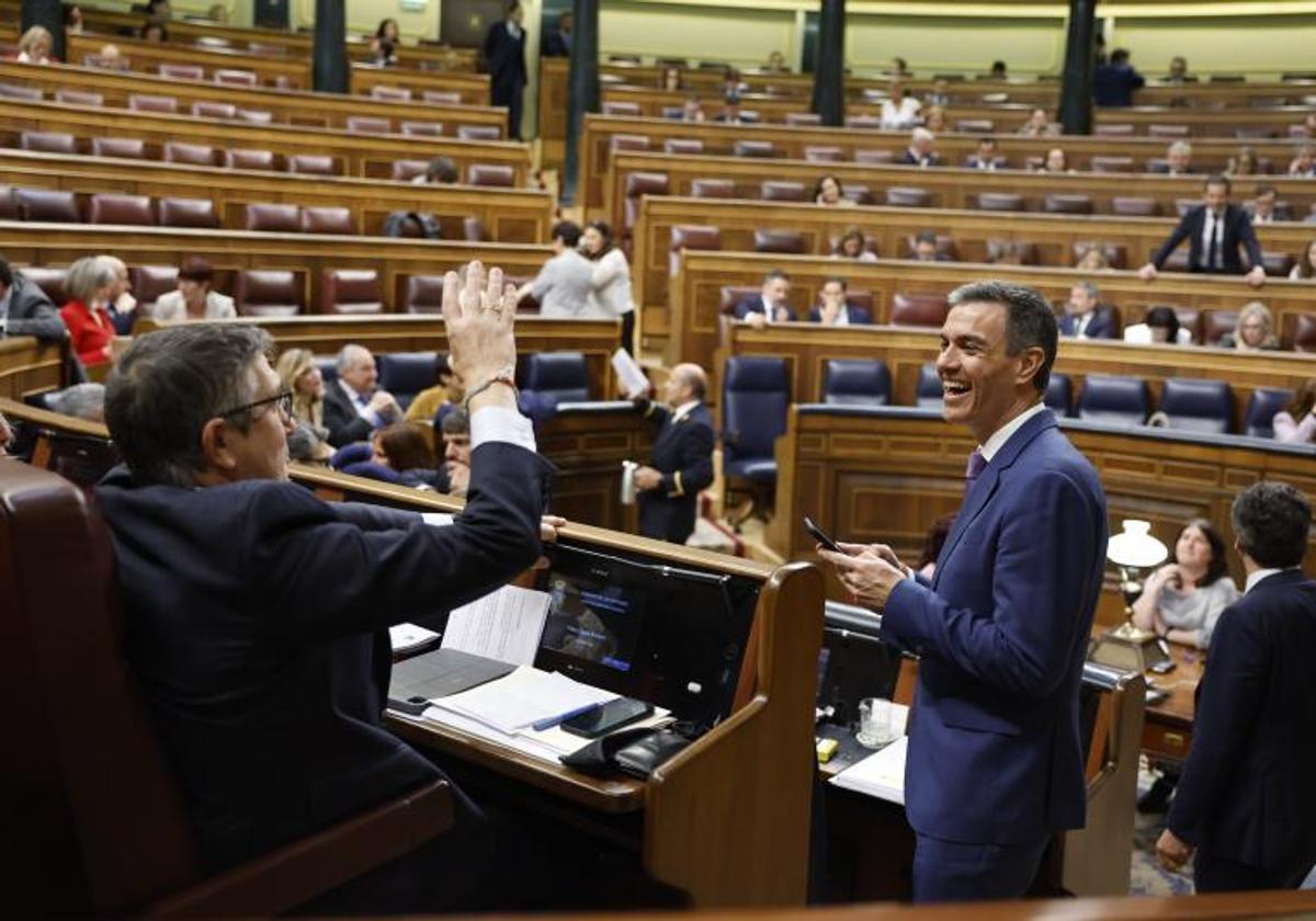 Pedro Sánchez, en el Congreso de los Diputados.