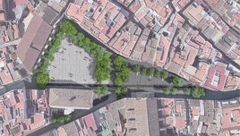 Vista aérea de la zona donde se va a actuar.