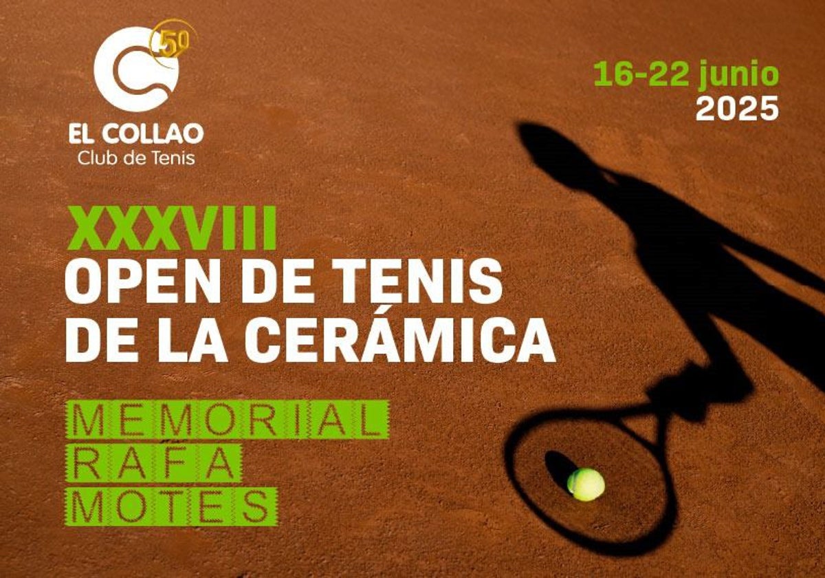Cartel del 38º Open de Tenis de la Cerámica.