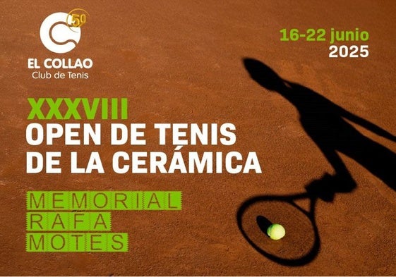Cartel del 38º Open de Tenis de la Cerámica.