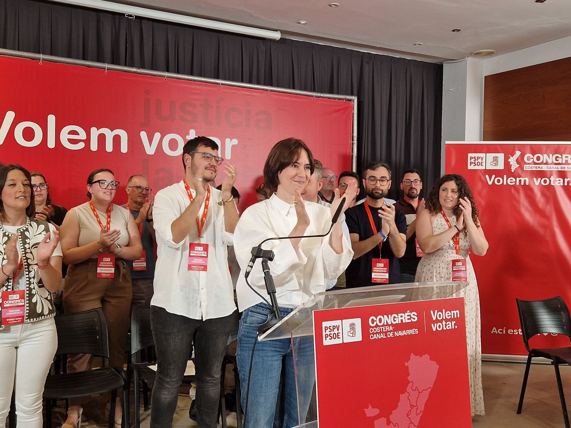 Diana Morant, este sábado, en un acto de partido