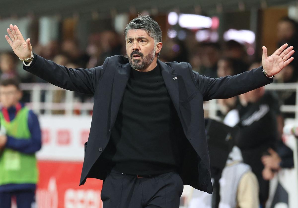 Gennaro Gattuso, entrenando.