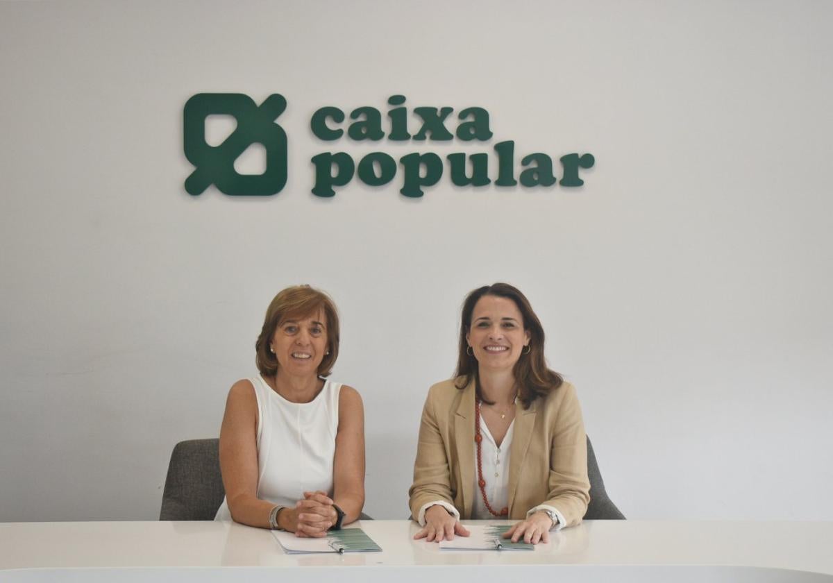 Mercedes Herrero, directora general de Florida Grup Educatiu, y Alicia Soler, directora General de Caixa Popular.