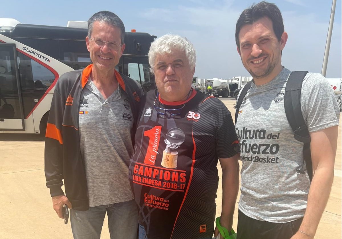Pedro Martínez, Raimundo Albalate y Xavi Albert.