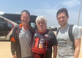Pedro Martínez, Raimundo Albalate y Xavi Albert.