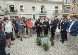 Acto de colocación de la primera piedra.