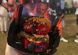 Una hamburguesa de la Champions Burger.