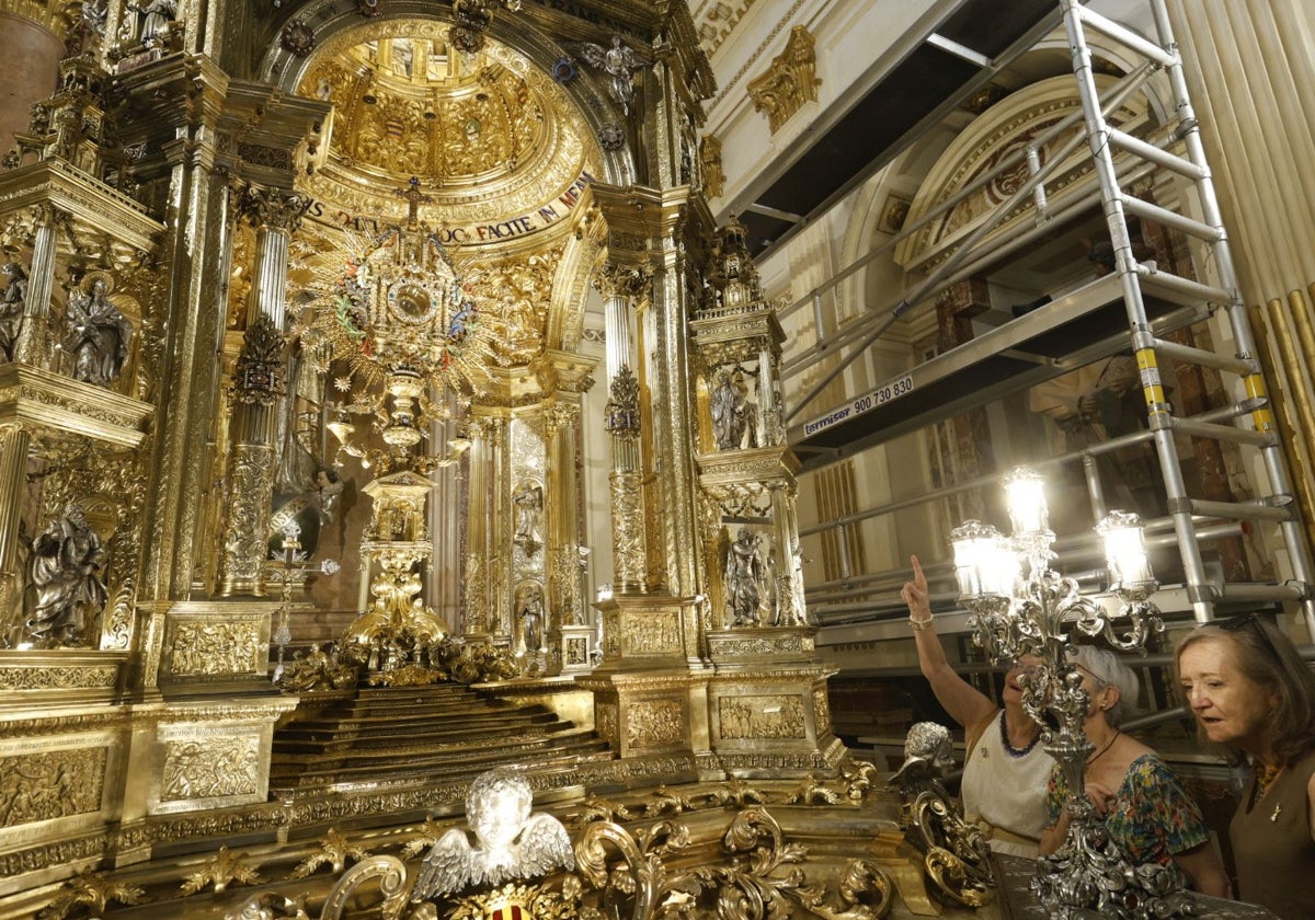 La custodia de la Catedral restaurada.