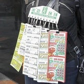 Venta de cupones de la ONCE, en un quiosco. Imagen de archivo.