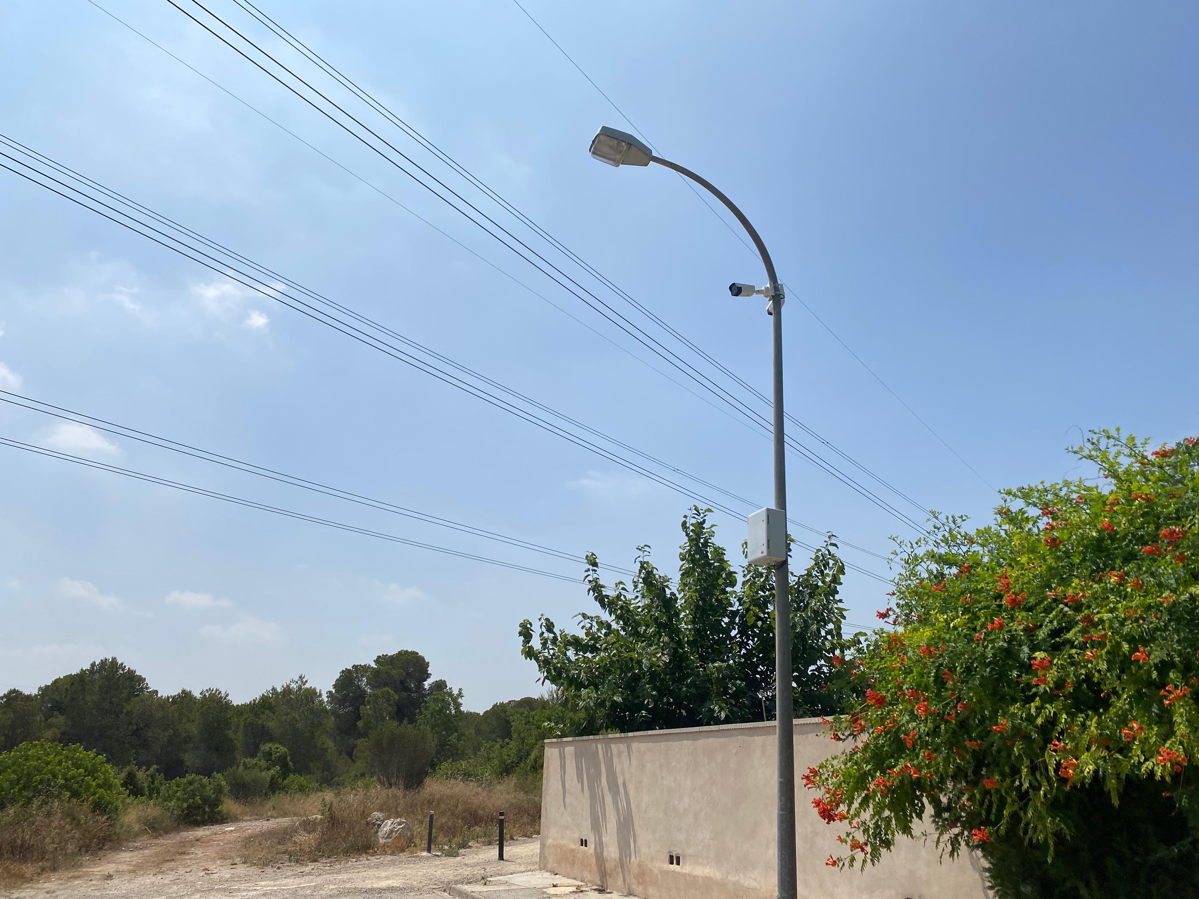 Una de las cámaras contra incendios.