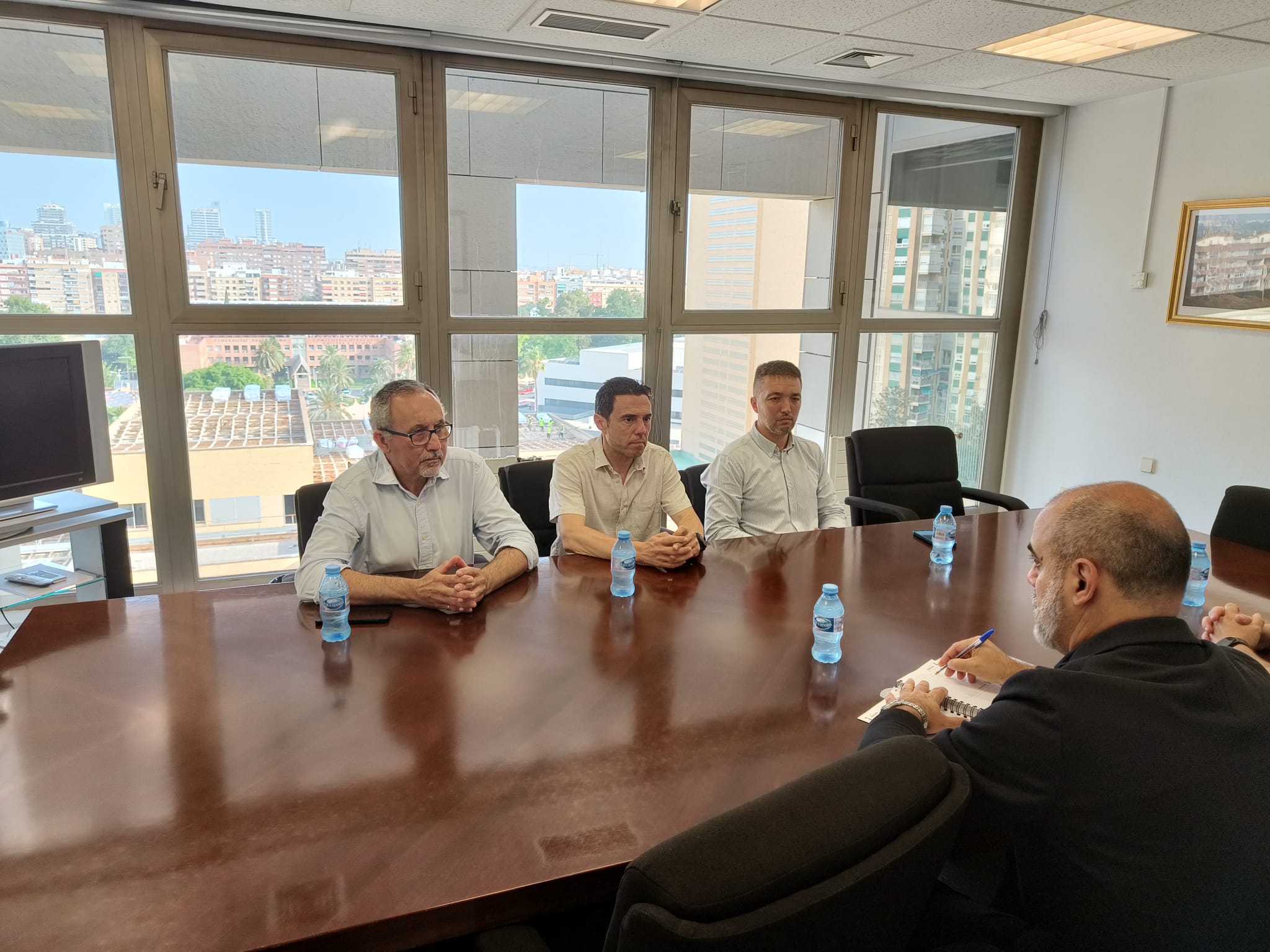 Un momento de la reunión.