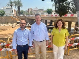 El conseller de Medio Ambiente visita las obras en Algemesí.