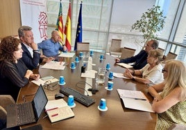 Reunión en la sede de la Conselleria el pasado día 18.