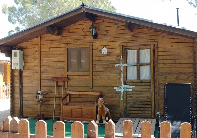 Cabaña en la que se produjo el crimen.