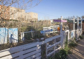 Zona de huerta de Benimaclet incluida en el proyecto de urbanización pendiente.